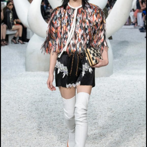 Louis Vuitton AUTHENTIC white and orange Archlight boot thigh high size 38 - Picture 7 of 8